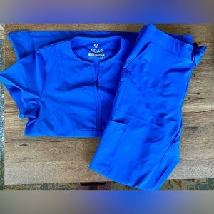 Adar Addition Go-Higher Scrub Set for Women - V-Neck Top & Skinny Pants